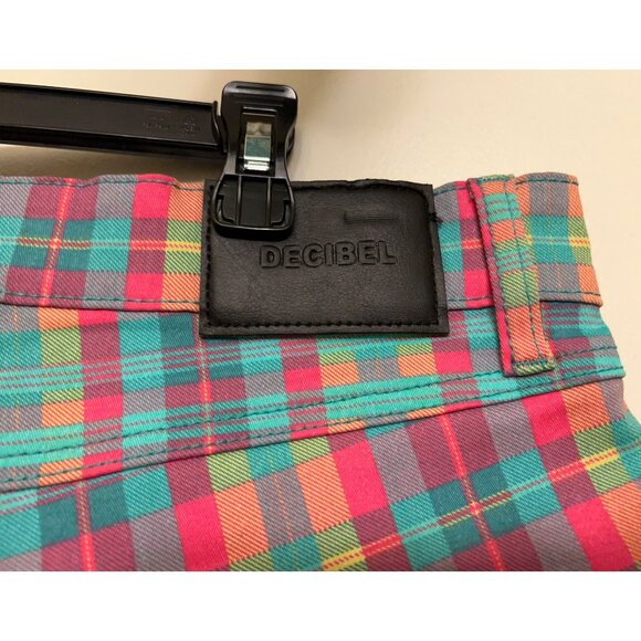 Decibel Mens Golf Shorts Clown core Plaid 32/Outside - Picture 8 of 13